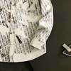 F040723春季新款满印涂鸦水洗牛仔衬衫男女同款休闲上衣外套 商品缩略图2