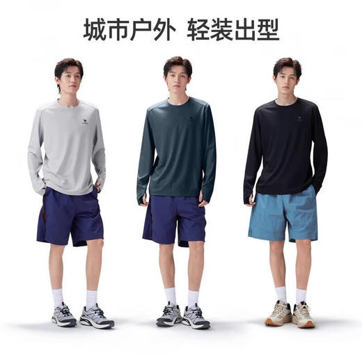 骆驼（CAMEL）男款速干长袖圆领T恤A16BZ01046 商品图2