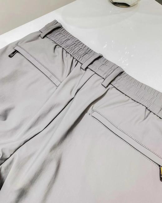 F040724夏季新款刺绣柔软透气弹力男士抽绳松紧腰清凉冰爽休闲运动裤 商品图6