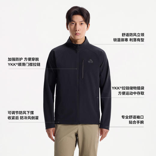 【风逸】伯希和户外软壳衣女CORDURA耐磨立领外套轻薄防风夹克男 商品图4