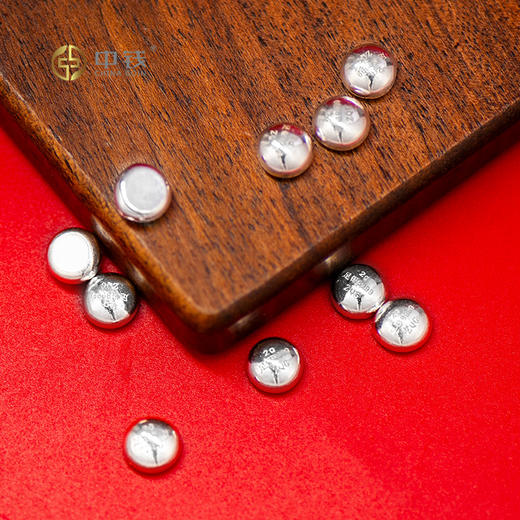 足银9999实心小银豆收藏投资银豆子 商品图0