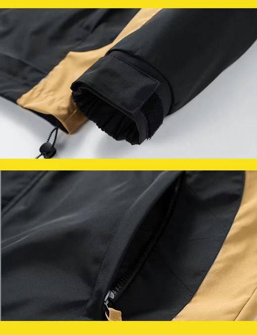 F040749休闲日常通勤男女同款透气软壳冲锋衣连帽外套 商品图7