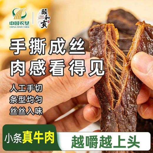 【颐和贡】手撕牛肉干 500g&100g 小条真牛肉 越嚼越上头 商品图4
