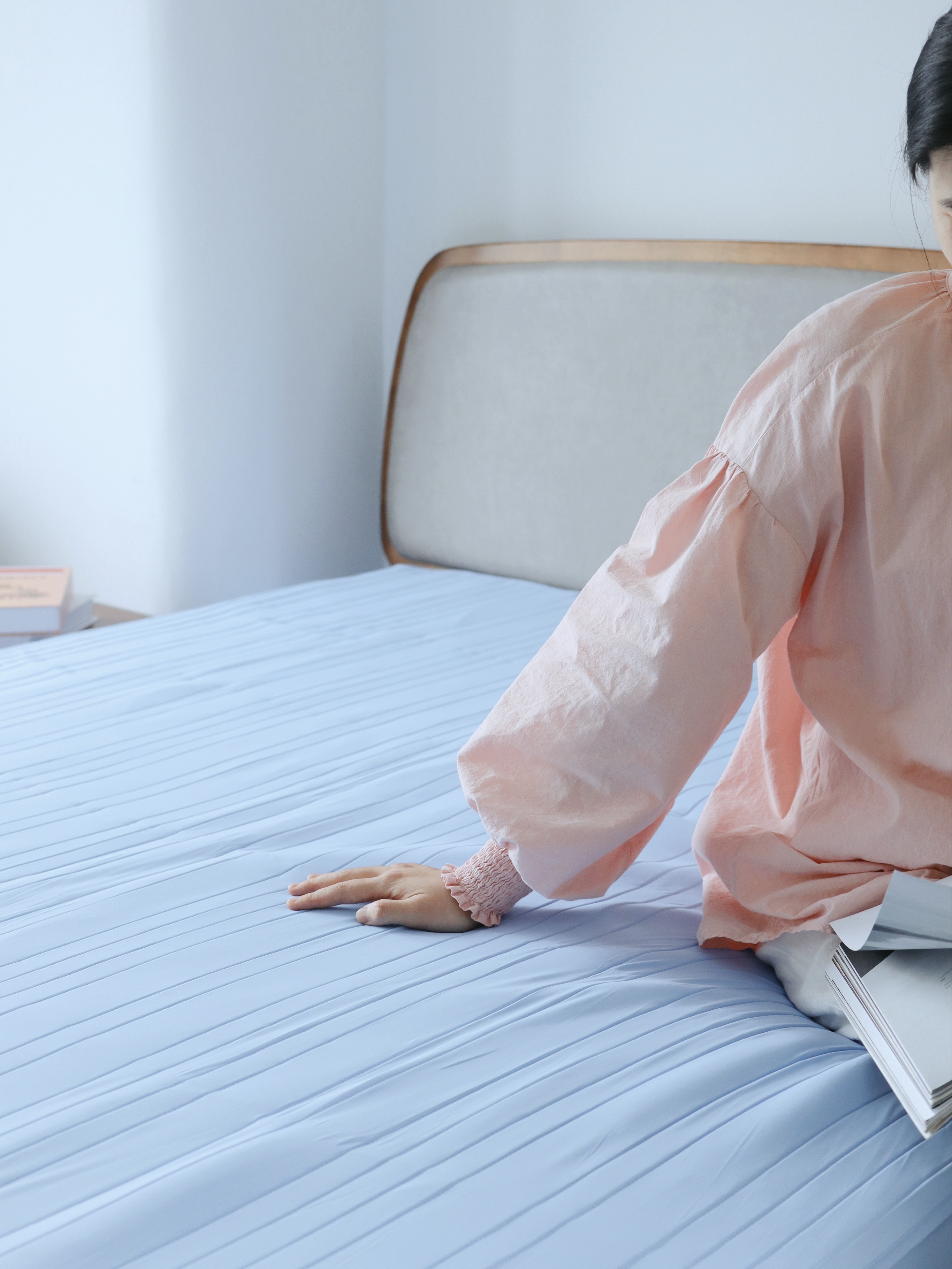 【*朵同源工厂同品质 夏日冰丝床垫凉席床笠】肤感凉而不冰 透气排湿久躺不粘腻 丝柔软糯裸睡无压力