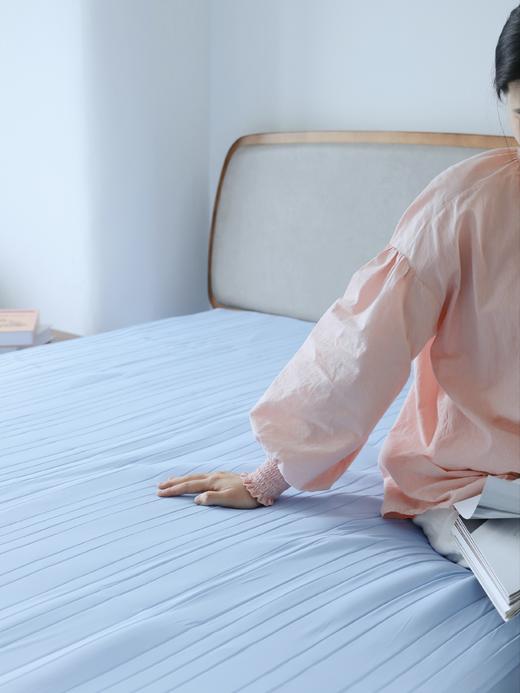 【*朵同源工厂同品质 夏日冰丝床垫凉席床笠】肤感凉而不冰 透气排湿久躺不粘腻 丝柔软糯裸睡无压力 商品图0