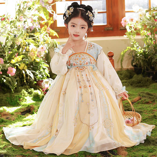 【团购】【小花兔】苏城纪女童襦裙汉服SL3346长袖 商品图2