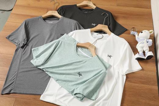 F040707夏季新款休闲男女舒适百搭柔软亲肤棉质短袖T恤上衣 商品图2