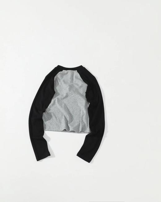 F040722春季新款甜美辣妹风HelloKitty猫咪蕾丝蝴蝶结刺绣圆领修身插肩袖T恤长袖 商品图2