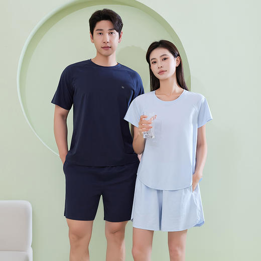 chunmolife 空气凉感棉 轻运动家居服套装 男女款 舒适百搭 商品图1