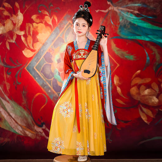 【团购】【花舞影】苏城纪敦煌系列女童襦裙汉服SL3342 商品图7