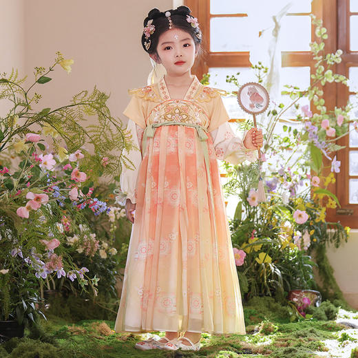 【团购】【花未央】苏城纪女童襦裙汉服SL3347长袖 商品图5