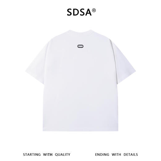 SDSA男装2026新款高贵轻奢简约运动鞋字母印花圆领短袖T恤百搭 商品图1