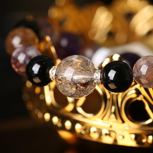 【祈愿吉品】紫幽灵多宝手链精致水晶女生 商品图4