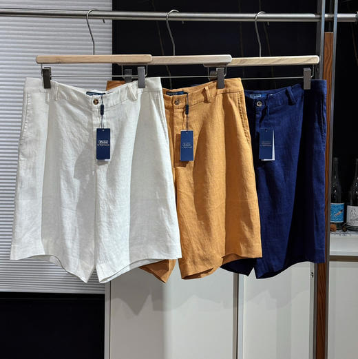 原单𝐑𝐚𝐥𝐩𝐡拉夫进口亚麻衬衫➕短裤040104 商品图3