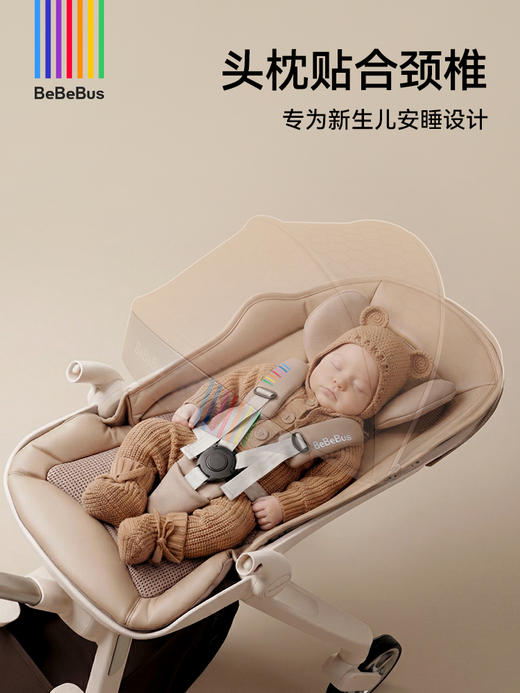 BeBeBus蝴蝶遛娃神器Pro 轻便折叠双向可坐高景观遛娃婴儿推车 商品图1
