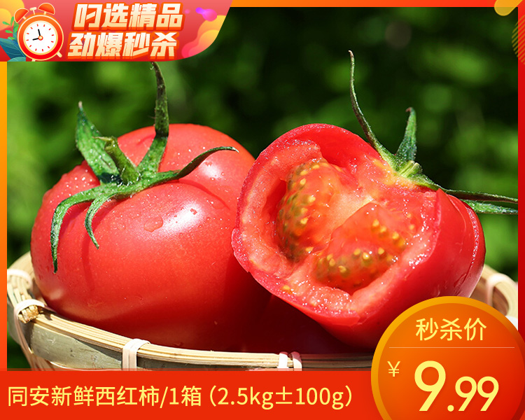 同安新鲜西红柿/1箱（2.5kg±100g）