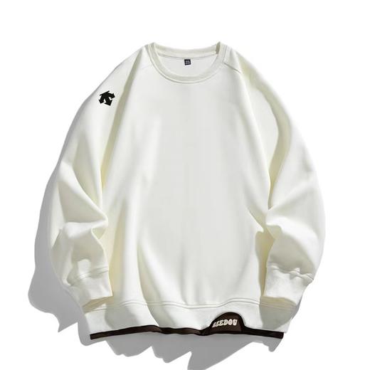 F040729春夏季新款螺纹拼接运动休闲百搭套头圆领男女同款长袖卫衣 商品图2