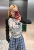 F040722春季新款甜美辣妹风HelloKitty猫咪蕾丝蝴蝶结刺绣圆领修身插肩袖T恤长袖 商品缩略图10