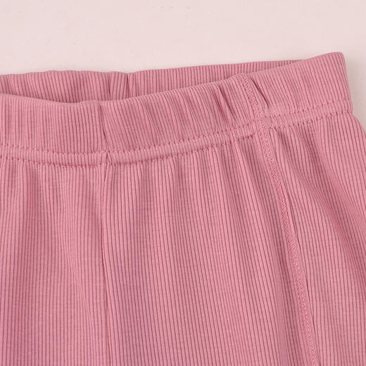棉果果夏季新品女童抽条螺纹针织九分裤M222208426306 商品图1