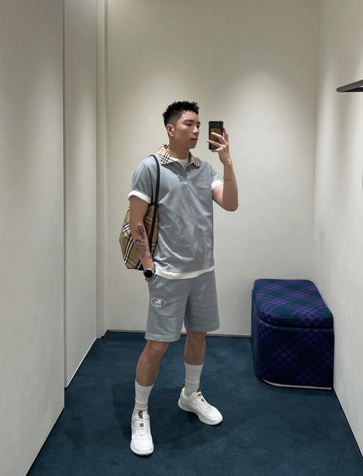 贸易公司订单剩余！最新款Bur男士格纹Polo衫～（售后时间：签收3天内，不合适及时申请） 商品图9