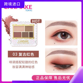 Canmake 五色哑光方格眼影 03
