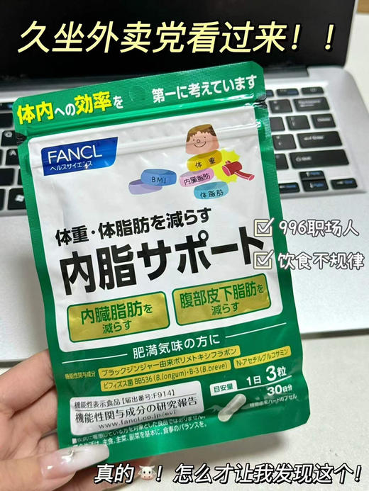 日本本土版 Fancl内脂丸 促代谢 维持肠道健康 90粒装 商品图0
