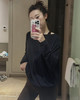 越南产Lu家Relaxed-Fit 女士船领长袖T恤040703 商品缩略图6