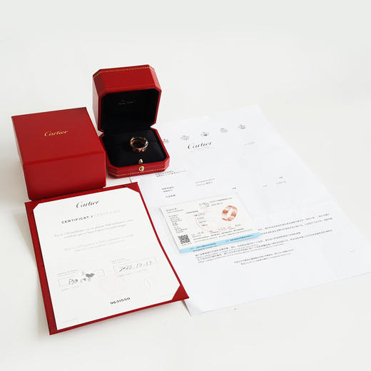 【95新】Cartier卡地亚LOVE系列B4084862玫瑰金宽版无钻LOVE戒指62号中性款270326TJ23 商品图1