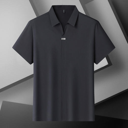 【DLS】大依优型大码男装翻领polo衫短袖冰丝凉感透气宽松休闲上衣短袖 商品图1