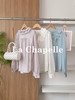 专柜实拍【醋酸+天丝！轻奢】拉夏贝尔/La Chapelle甜美减龄！莱赛尔醋酸混纺~气质好穿木耳边系带衬衫宽松显瘦上衣 商品缩略图1
