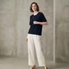 PALUOPO/PL【桑蚕丝混纺】天丝 T 恤女夏季新款宽松显瘦冰感上衣ES250952M 商品缩略图6