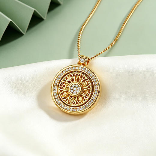 【宏艺珠宝】八宝承祥·银s925项链 商品图0