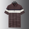 【DWP】大依优型大码男装夏季POLO衫短袖商务休闲条纹上衣棉质爸爸装T恤 商品缩略图3