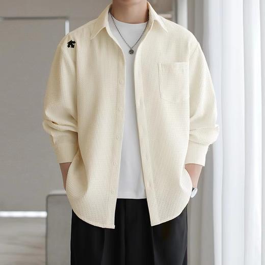 F040727春夏季新款简单大方柔软亲肤简约时尚运动休闲衬衫上衣 商品图4