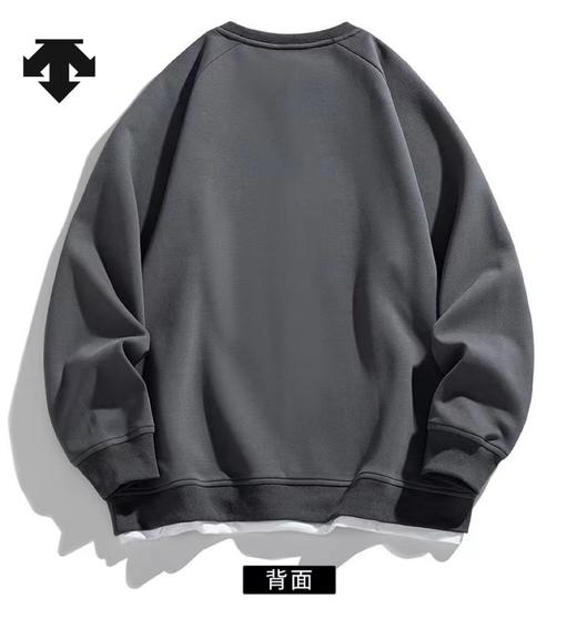 F040729春夏季新款螺纹拼接运动休闲百搭套头圆领男女同款长袖卫衣 商品图1