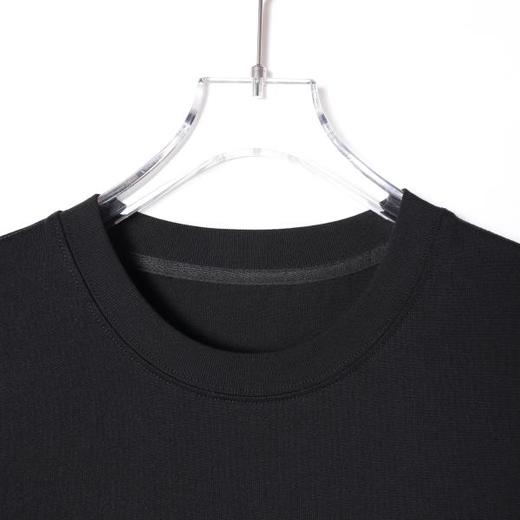 SDSA男装2026新款高贵轻奢极简风美式撞色刺绣字母圆领短袖T恤潮 商品图1