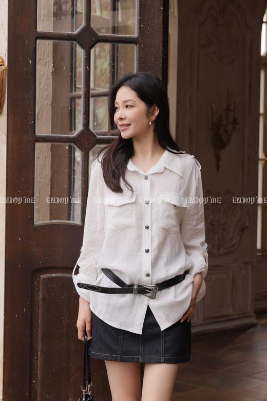 【门店同款】ENJOY夏季工装风腰带衬衫 170794093 商品图5