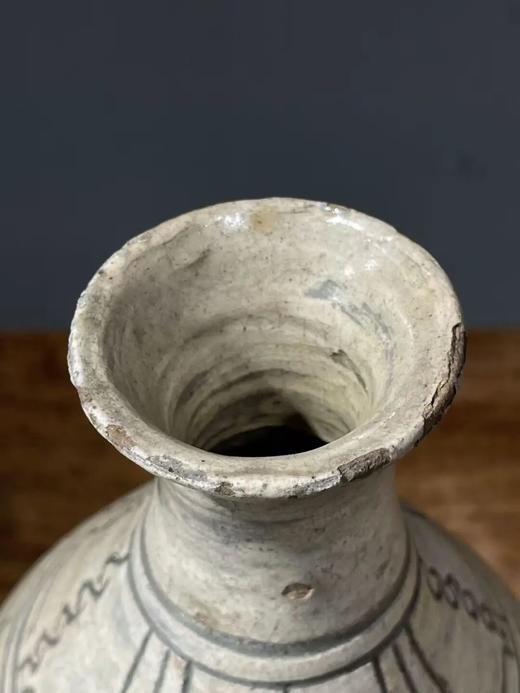 白釉刻划花卉玉壶春瓶，顺丰包邮 商品图11