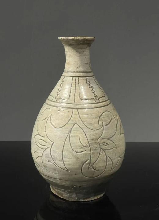 白釉刻划花卉玉壶春瓶，顺丰包邮 商品图10