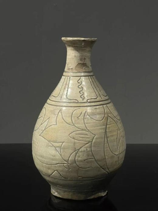 白釉刻划花卉玉壶春瓶，顺丰包邮 商品图8