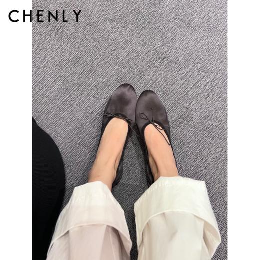 尘衣｜26SS法式蝴蝶结优雅芭蕾舞鞋 商品图0