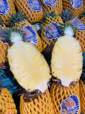 【爆品回归】树上熟古法凤梨/玫瑰凤梨，几乎纯甜，香味浓，青皮带一丝黄也好吃，连中间的心都是甜的！