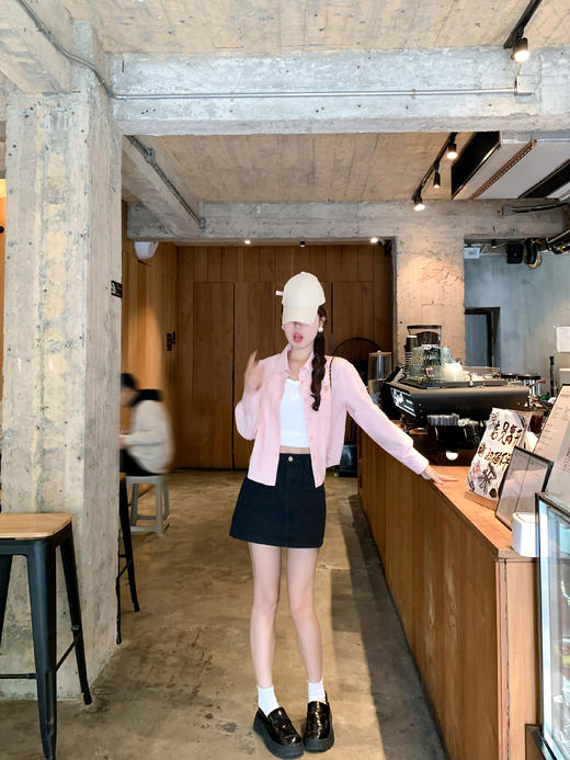 <曾小咸推荐>4.9现货秒杀 ！微信超特价！字母绣花翻领长袖衬衫 日常159.99 立减80 秒杀79.99！！ 商品图7