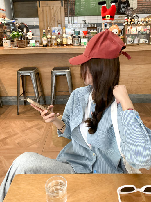 <曾小咸推荐>4.9现货秒杀 ！微信超特价！蓝白牛仔竖条纹衬衫 日常169.99 立减80 秒杀89.99！！ 商品图8