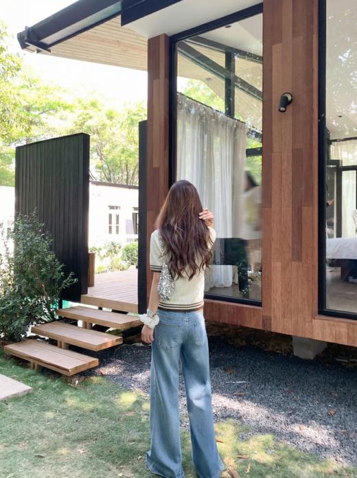 <曾小咸推荐>4.8现货秒杀 ！微信超特价！韩系撞色针织短袖衫 日常129.99 立减70 秒杀59.99！！ 商品图7