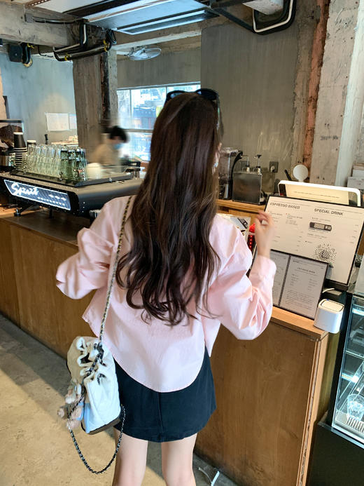 <曾小咸推荐>4.9现货秒杀 ！微信超特价！字母绣花翻领长袖衬衫 日常159.99 立减80 秒杀79.99！！ 商品图8