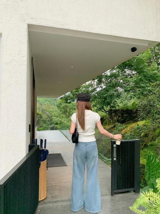 <曾小咸推荐>4.9现货秒杀 ！微信超特价！韩系纯色短款针织短袖女t恤 日常149.99 立减90 秒杀59.99！！ 商品图6