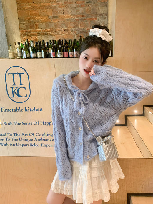 <曾小咸推荐>4.8现货秒杀 ！微信超特价！温柔系镂空毛织开衫 日常209.99 立减120 秒杀89.99！！ 商品图13