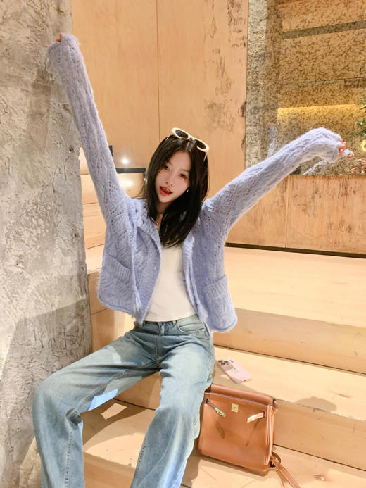 <曾小咸推荐>4.8现货秒杀 ！微信超特价！温柔系镂空毛织开衫 日常209.99 立减120 秒杀89.99！！ 商品图11