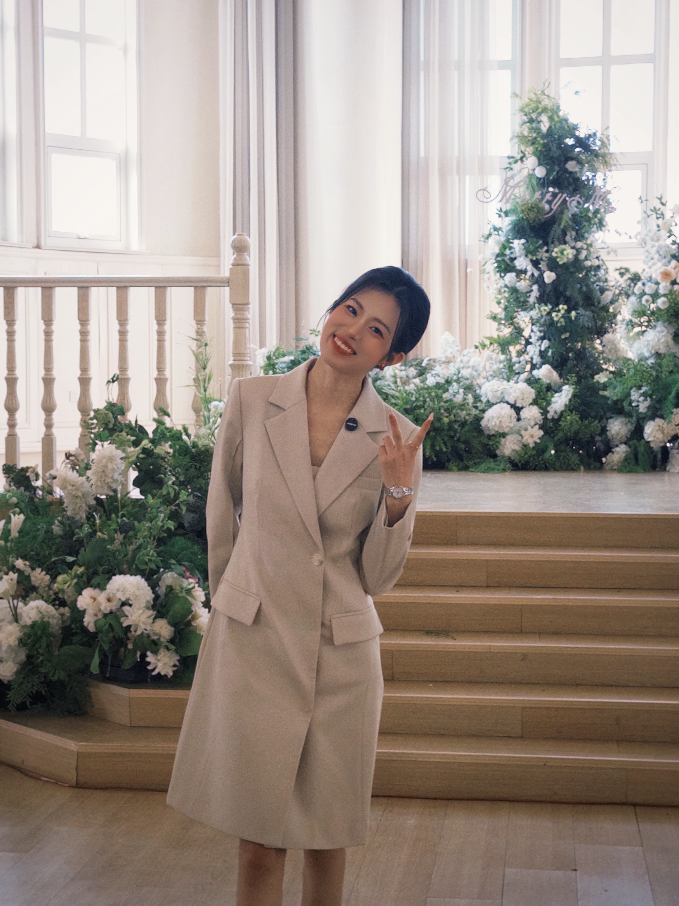 法小曼*子珍新中式高级感青瓷绿连衣裙